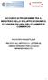 ACCORDO DI PROGRAMMA TRA IL MINISTERO DELLO SVILUPPO ECONOMICO E L UNIONE ITALIANA DELLE CAMERE DI COMMERCIO