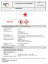 SCHEDA DATI DI SICUREZZA. 2.1 : gas infiammabile. Tergas snc Via A. Meucci, 1/A 30020 Noventa di Piave (VE) Tel. 0421 658878 - Fax.