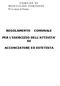 REGOLAMENTO COMUNALE PER L ESERCIZIO DELL ATTIVITA DI ACCONCIATORE ED ESTETISTA