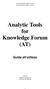 Analytic Tools for Knowledge Forum (AT)