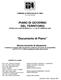 PIANO DI GOVERNO DEL TERRITORIO APPROVATO CON DELIBERA C.C. n. 3 del 27 FEBBRAIO 2009. Documento di Piano