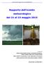 Rapporto dell evento meteorologico dal 21 al 23 maggio 2015