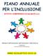 PIANO ANNUALE PER L INCLUSIONE