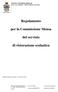 Regolamento. per la Commissione Mensa. del servizio. di ristorazione scolastica