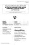 RELAZIONE TECNICA SULLE MISURE DI CONCENTRAZIONE DI GAS RADON IN ARIA NEI LUOGHI DI LAVORO SOTTERRANEI