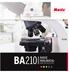 BA210 BASIC BIOLOGICAL MICROSCOPE