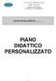 PIANO DIDATTICO PERSONALIZZATO