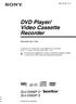 DVD Player/ Video Cassette Recorder