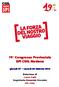Congresso Provinciale SPI CGIL Modena. giovedì 27 venerdì 28 febbraio 2014. Relazione di Luisa Zuffi Segretaria Generale Uscente SPI CGIL