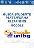 GUIDA STUDENTE PIATTAFORMA ELEARNING MOODLE