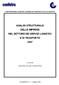 ANALISI STRUTTURALE DELLE IMPRESE NEL SETTORE DEI SERVIZI LOGISTICI E DI TRASPORTO 2007