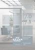 7.0 7.1 PARETI DIVISORIE INNOVATIVE. Innovative partition walls MADE IN ITALY