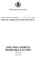 Comune di Seravezza (LU) Piano Regolatore Generale Art. 53 L.R. 1/05 REGOLAMENTO URBANISTICO LINEE GUIDA, INDIRIZZI E PROGRAMMA DI LAVORO