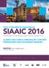 SIAAIC 2016. Società Italiana di Allergologia, Asma ed Immunologia Clinica