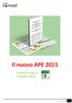 Il nuovo APE 2015 entrata in vigore 1 ottobre 2015