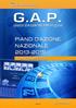 PIANO D AZIONE NAZIONALE G.A.P 2013-2015 Area Prevenzione