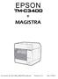 EPSON TM-C3400 MAGISTRA. Documento: EP_TM-C3400_MAGISTRA_Manuale Revisione: 0.0 Data: 17/05/11