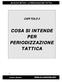 Per Neto (1999) la Periodizzazione comprende la divisione dell anno di allenamento in periodi particolari di tempo con obiettivi ben definiti.