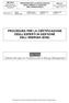 DEGLI ESPERTI IN GESTIONE DELL ENERGIA (EGE) PREPARATO COMITATO SCIENTIFICO PROCEDURA PER LA CERTIFICAZIONE