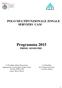 Programma 2015 PRIMO SEMESTRE