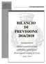 BILANCIO DI PREVISIONE 2016/2018