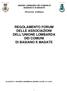 REGOLAMENTO FORUM DELLE ASSOCIAZIONI DELL UNIONE LOMBARDA DEI COMUNI DI BASIANO E MASATE