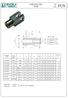 FORCELLE ISO YOKE. I1 n +0.140 +0.260 12 6 +0.03 +0.300 20 10 +0.036 4 +0.03. 0 26 24 1.0 83 64 32 1.0 250 FCE.M20 80/100 M20x1.5 20 +0.