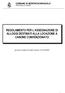 REGOLAMENTO PER L ASSEGNAZIONE DI ALLOGGI DESTINATI ALLA LOCAZIONE A CANONE CONVENZIONATO