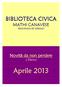 BIBLIOTECA CIVICA MATHI CANAVESE