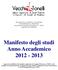 Manifesto degli studi Anno Accademico 2012-2013