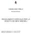 COMUNE DI MASI TORELLO. Provincia di Ferrara REGOLAMENTO SPECIALE PER LA VENDITA DEI BENI IMMOBILI