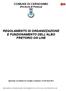 REGOLAMENTO DI ORGANIZZAZIONE E FUNZIONAMENTO DELL ALBO PRETORIO ON LINE