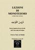LEZIONI DI MONOTEISMO (I PRIMI TRE CAPITOLI) Testo di studio del terzo livello dell'università di Medina