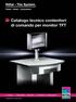 Catalogo tecnico contenitori di comando per monitor TFT