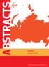 ABSTRACTS. Russia giugno 2016. Centro Studi Federlegno Arredo Eventi SpA