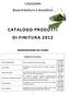 CATALOGO PRODOTTI DI FINITURA 2012