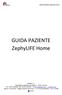 GUIDA PAZIENTE ZephyLIFE Home