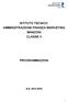 ISTITUTO TECNICO AMMINISTRAZIONE FINANZA MARKETING MANZONI CLASSE V PROGRAMMAZIONI