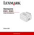 Stampante E321, E323. Guida all installazione. Ottobre 2002. www.lexmark.com