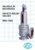 VALVOLE DI SICUREZZA SAFETY-RELIEF VALVES SMU-7000