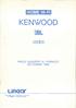 KENWOOD. Linear Linear italiana S.p.A. -20125 Milano - Via Arbe, 50 Tel. 02/6884741 - Telex 331487 LIDEA I JBL HOME HI-FI. orrofon