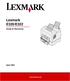 Lexmark E320/E322. Guida di riferimento. April 2001. www.lexmark.com