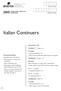 Italian Continuers. Centre Number. Student Number. Total marks 80. Section I Pages 2 6