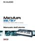 25/37. Manuale dell utente. Controller MIDI USB wireless. Wireless Technology by D E S I G N