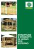 STRUTTURE E PRODOTTI IN LEGNO PER ESTERNO