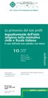 La primavera del non profit. Inquadramento dell ente religioso nella normativa civile e fiscale italiana Il caso dell ente non cattolico con intesa