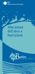 Alterazioni dell alvo e Nutrizione