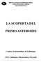 LA SCOPERTA DEL PRIMO ASTEROIDE