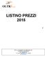 LISTINO PREZZI OLTR3 s.r.l.