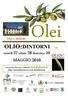 Olei. OLIOeDINTORNI 12a MAGGIO venerdì 27 sabato 28 domenica 29 VILLA MASERI.